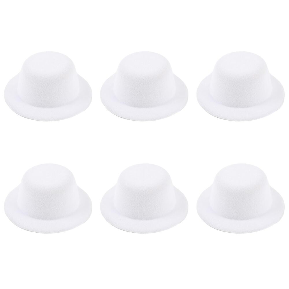 3905 6 Pcs Mini Formal Hats Miniature Top Hat for DIY Crafts Hair